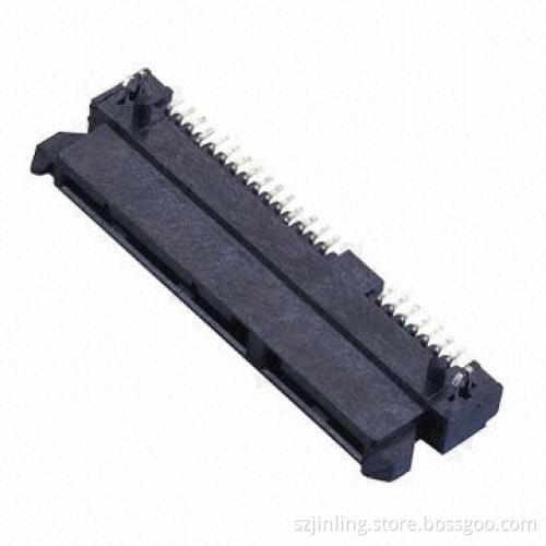 SATA7 + 15P Conenctor, SMT Type 6.74mm Insulator Height Bottom Type with LCP UL 94V-0 Material